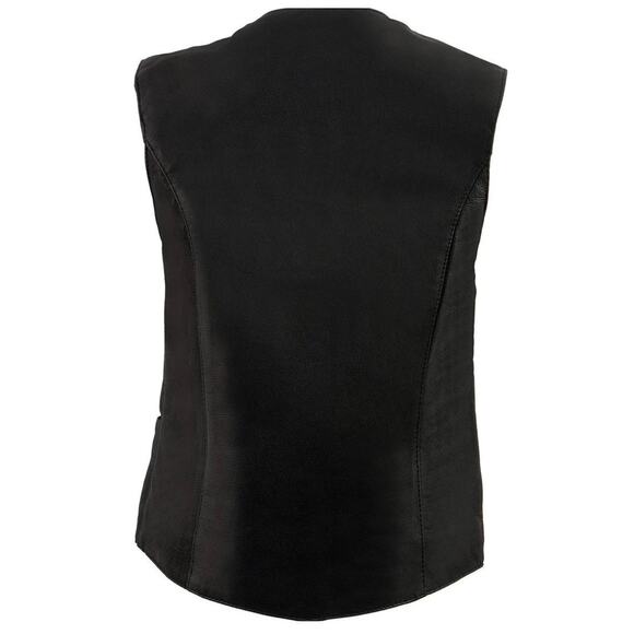 NWT Milwaukee Leathers MLL4545 Black leather Classic 4 snap vest - Picture 6 of 7